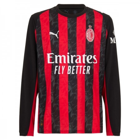 AC Milan Fodboldtrøjer Hjemme 2025-26 Langærmet
